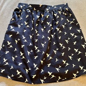 Everly skirt bird print